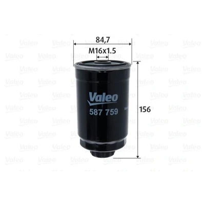 Imagem de VALEO 587759 Filtro de Combustível aparafusado JEEP: WRANGLER 3, CHRYSLER: GRAND 5OYAGER 5