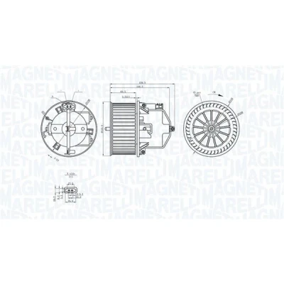 Imagem de MAGNETI MARELLI 069412352010 Motor eléctrico, ventilador do habitáculo 12