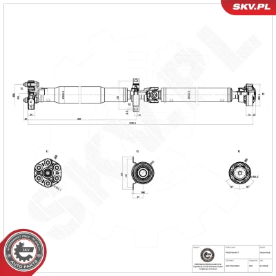 Imagem de ESEN SKV 69SKV879 Rótula de suspensão Eixo dianteiro, em baixo 19mm BMW: X3