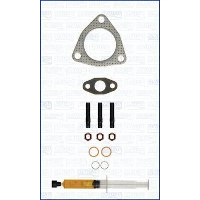 Imagem de AJUSA JTC11835 Kit de montagem, turbocompressor with studs, syringe oil com juntas instruções montagem AUDI: Allroad C5, A6 C5 Sedan