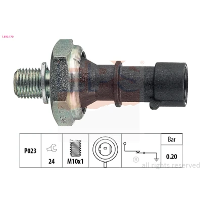 Imagem de EPS 1.800.170 Sensor Pressão do Óleo M10x1 0,2bar Made in Italy OE Equivalent OPEL: Corsa D Hatchback, Astra H Caravan