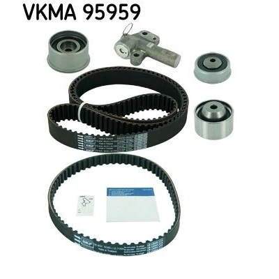 Imagem de SKF VKMA 95959 Jogo de correias dentadas 65 com amortecedor tensor, rolo tensor perfil dentado arredondado HYUNDAI: H 1 / Starex MPV, Van