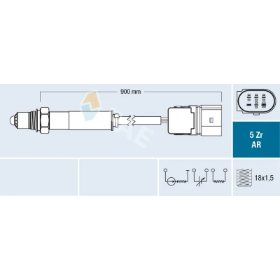 Imagem de FAE 75155 Sonda lambda MERCEDES BENZ: Classe E Sedan