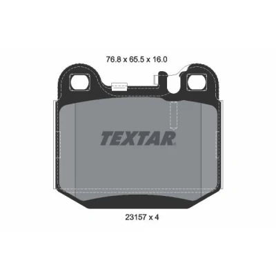 Imagem de TEXTAR 2315702 Jogo de pastilhas para travão disco preparado indicador aviso desgaste MERCEDES BENZ: Classe ML