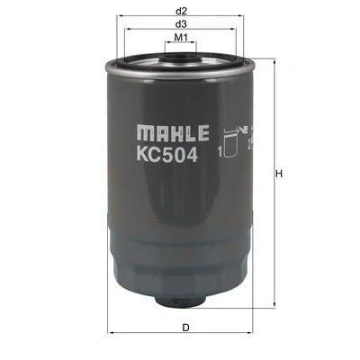 Imagem de MAHLE ORIGINAL KC 504 Filtro de Combustível aparafusado HYUNDAI: SANTA FE 3, KIA: SORENTO 2