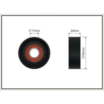 Imagem de CAFFARO 500645 Polia Tensora VOLVO: V40 Hatchback
