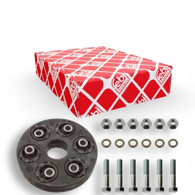 Imagem de FEBI BILSTEIN 08821 Acoplamento do Cardan 90 à frente ProKit com parafusos, arruelas planas porcas MERCEDES BENZ: Classe S Sedan, W123 Sedan