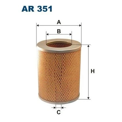 Imagem de FILTRON ar 351 Filtro de 197 155 Cartucho filtrante TOYOTA: Land Cruiser Prado 70 SUV, SUV Cabrio, BEDFORD: Midi Caixa