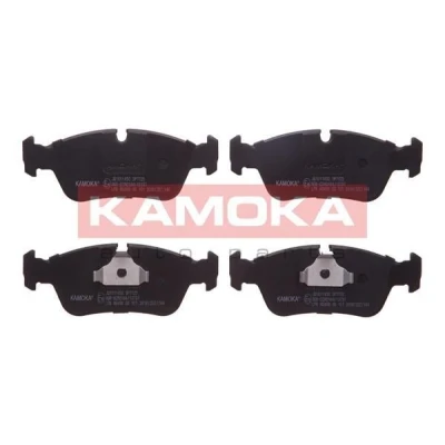 Imagem de KAMOKA JQ1011450 Jogo de pastilhas para travão disco Eixo dianteiro excl. contacto aviso desgaste BMW: 3 Sedan, Touring, Coupe