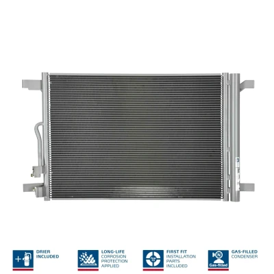 Imagem de NISSENS 940834 Condensador com secador Alumínio 576 R 134a AUDI: A3 Sportback