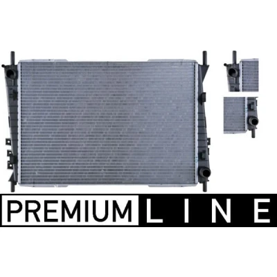 Imagem de MAHLE ORIGINAL CR 1348 000P Radiador, arrefecimento do motor 620 433 26 Aletas de refrigeração soldadas