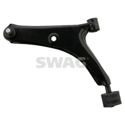Imagem de SWAG 84 94 2278 Braço de suspensão com chumaceira Eixo dianteiro, lado esquerdo, em baixo transversal Chapa aço SUZUKI: SWIFT 2