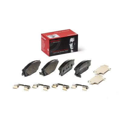 Imagem de BREMBO P 30 126 Jogo de pastilhas para travão disco com avisador sonoro desgaste chapa anti ruído acessórios