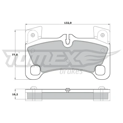 Imagem de TOMEX brakes Jogo de pastilhas para travão disco Eixo traseiro preparado indicador aviso desgaste com pesos equilíbrio TX 17 15