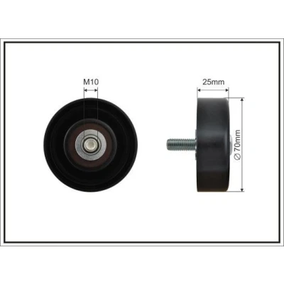 Imagem de CAFFARO 500451 Polia de Desvio FORD: Transit Connect Mk1 Van, Focus Carrinha, Hatchback