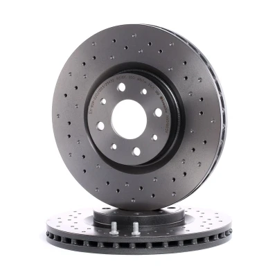 Imagem de BREMBO 09.5180.3X Disco de travão 281 26 4 perfurado/ventilado revestido alto carbono com parafusos FIAT: Stilo Hatchback, BRAVO 2, Multi Wagon