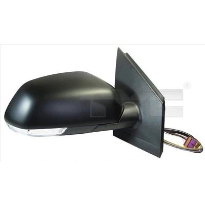 Imagem de Espelho retrovisor Tyc 337 0311 à direita preto para regulação eléctrica dos espelhos, convexo, aquecível VOLKSWAGEN: Polo IV Hatchback