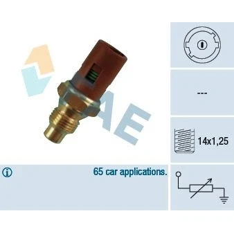 Imagem de FAE 32240 Sensor da Temperatura do Líquido de Refrigeração RENAULT: Trafic I Minibus