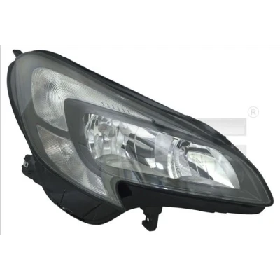 Imagem de TYC 20 15017 05 2 Farol Principal à direita H7/H7, W21/5W preto com luz de circulação diurna para pela motor elétrico