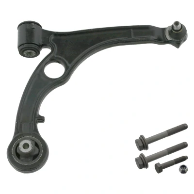 Imagem de FEBI BILSTEIN 40759 Braço de suspensão com jogo parafusos, porca Eixo dianteiro, à direita transversal Aço fundido FIAT: Stilo Hatchback