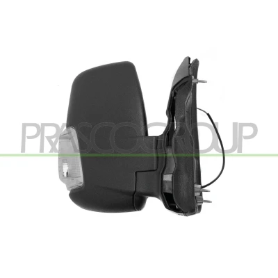 Imagem de espelho retrovisor Prasco FD9137103 à direita preto branco elétrico aquecível, Braço do curto, convexo FORD: Transit Mk7 Van