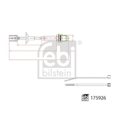 Imagem de FEBI BILSTEIN 175926 Sonda lambda à frente com aquecimento, de regulação 4