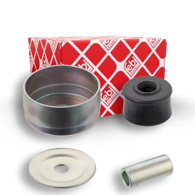 Imagem de FEBI BILSTEIN 104973 Kit de reparação, suporte apoio do conj. mola/amortecedor Eixo traseiro sem rolamentos esferas com material montagem