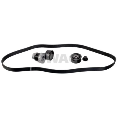 Imagem de SWAG 33 10 4437 Jogo de correias trapezoidais estriadas com tensor da correia para dentada em V RENAULT: Megane 3 Grandtour, 4