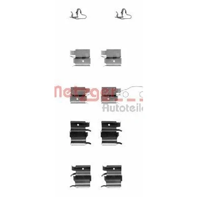 Imagem de METZGER 109 1240 Kit de acessórios, pastilhas travão TOYOTA: RAV4 II SUV, MAZDA: FAMILIA 6