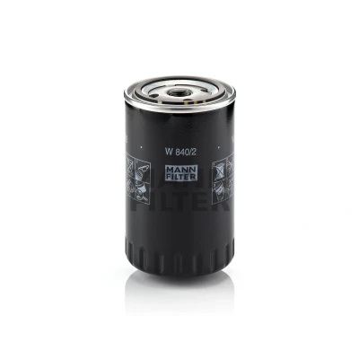 Imagem de MANN FILTER W 840/2 Filtro de óleo 3/4 16 UNF com uma válvula retenção aparafusado VOLKSWAGEN: Vento, GOLF 4 Cabrio, 3, SEAT: Ibiza 2