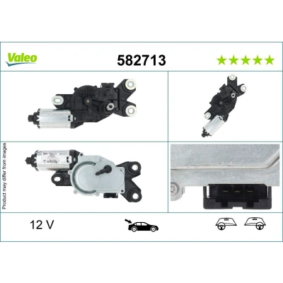 Imagem de VALEO 582713 Motor de Limpa Vidros 12V traseira