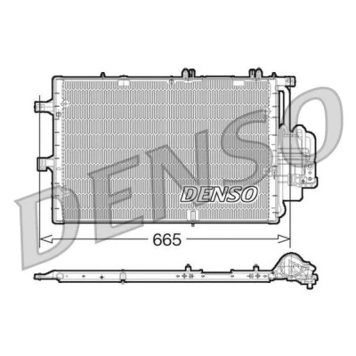 Imagem de DENSO DCN20017 Condensador com secador 665x381x16 R 134a 665 OPEL: Combo C Van / Carrinha