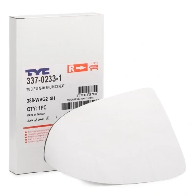 Imagem de TYC 337 0233 1 Vidro Espelho à direita VOLKSWAGEN: Golf 7 Variant,