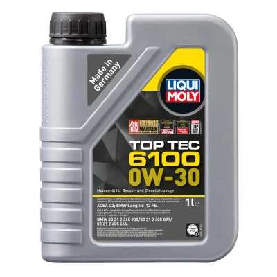 Imagem de Liqui Moly Top Tec 6100 0W 30 1l Óleo do motor 20777 BMW: 3 Touring, 1 Hatchback, 5 PEUGEOT: 206 207 307 Hatchback