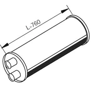 Imagem de DINEX 80447 Silenciador Central 840