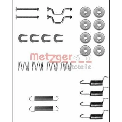 Imagem de METZGER 105 0810 Kit de acessórios, maxilas travão estacionamento