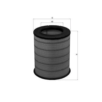Imagem de MAHLE ORIGINAL LX 1281 Filtro de ar 411,0 331,5 Cartucho filtrante