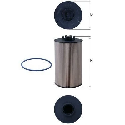 Imagem de MAHLE ORIGINAL KX 657D Filtro de Combustível Cartucho filtrante