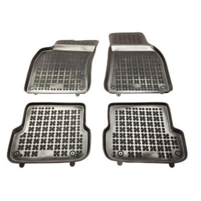 Imagem de REZAW PLAST 200317 Conjunto de tapete chão Borracha à frente e atrás preto AUDI: A6 C6 Sedan, Avant