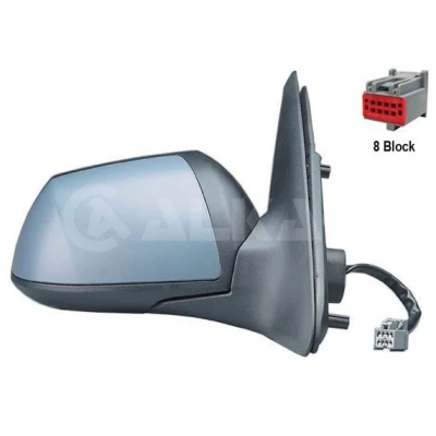 Imagem de Espelho retrovisor Alkar 6126377 à direita com subcapa elétrico aquecível, convexo para veículo volante esquerda FORD: MONDEO 3