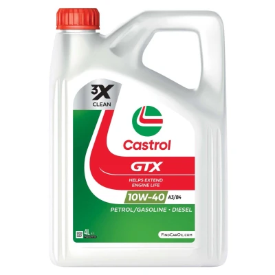 Imagem de Castrol GTX A3/B4 10W 40 4l Óleo do motor 15F8FD SEAT: Ibiza 2, MERCEDES BENZ: 190, AUDI: A4 B5 Avant