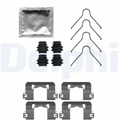 Imagem de DELPHI LX0741 Kit de acessórios, pastilhas travão