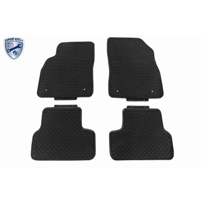 Imagem de VAICO V51 0409 Conjunto de tapete chão Borracha à frente e atrás 4 preto medida OPEL: Astra J Hatchback, Sports Tourer