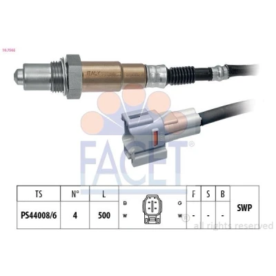 Imagem de FACET 10.7565 Sonda lambda Made in Italy OE Equivalent com aquecimento, plana, Rosca pré lubrificada 4 SUZUKI: Liana Hatchback, SWIFT 3