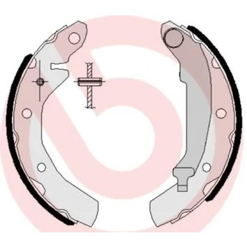 Imagem de BREMBO S 15 501 Maxilas de travão 180 31 com alavanca do mão
