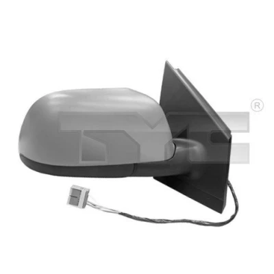 Imagem de Espelho retrovisor Tyc 337 0167 à direita com subcapa para regulação eléctrica dos espelhos, convexo, aquecível VOLKSWAGEN: Polo IV Hatchback
