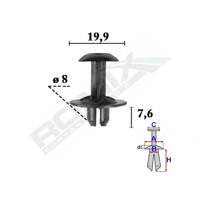 Imagem de ROMIX C70578 Grampo, friso