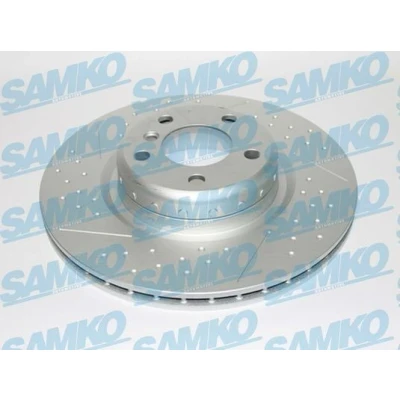Imagem de SAMKO disco de travão BMW: 3 Touring, Sedan, 4 Gran Coupe 345mm 24mm 5 duas peças, interior ventilado revestido B2104VBR