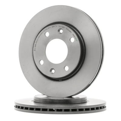 Imagem de BREMBO 09.9610.11 Disco de travão 247 20,4 4 interior ventilado revestido com parafusos PEUGEOT: 206 Van, Hatchback, 106 II Hatchback