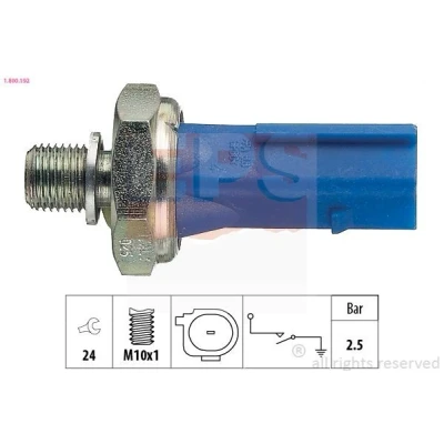 Imagem de EPS 1.800.192 Sensor Pressão do Óleo M10x1 2,5bar Made in Italy OE Equivalent AUDI: A5 B8 Coupe, Q5, A4 Avant, VOLKSWAGEN: GOLF 6